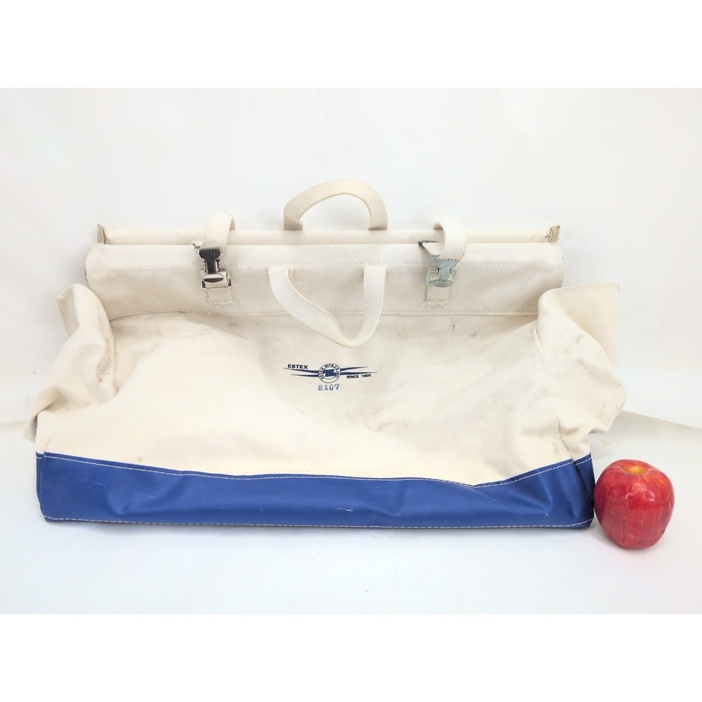 Large ESTEX Lineman Electrician Tool Bag Heavy Canvas Made In USA 2107 22X10X14